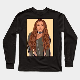 Jesy Nelson Digital Drawing Long Sleeve T-Shirt